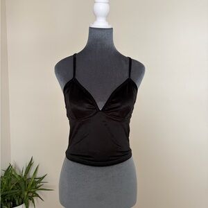 Ardene black velvet camisole – Size Medium